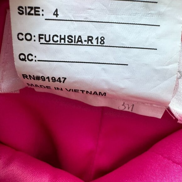 Dessy Collection Off the shoulder Fuchsia Dress - Picture 5 of 6